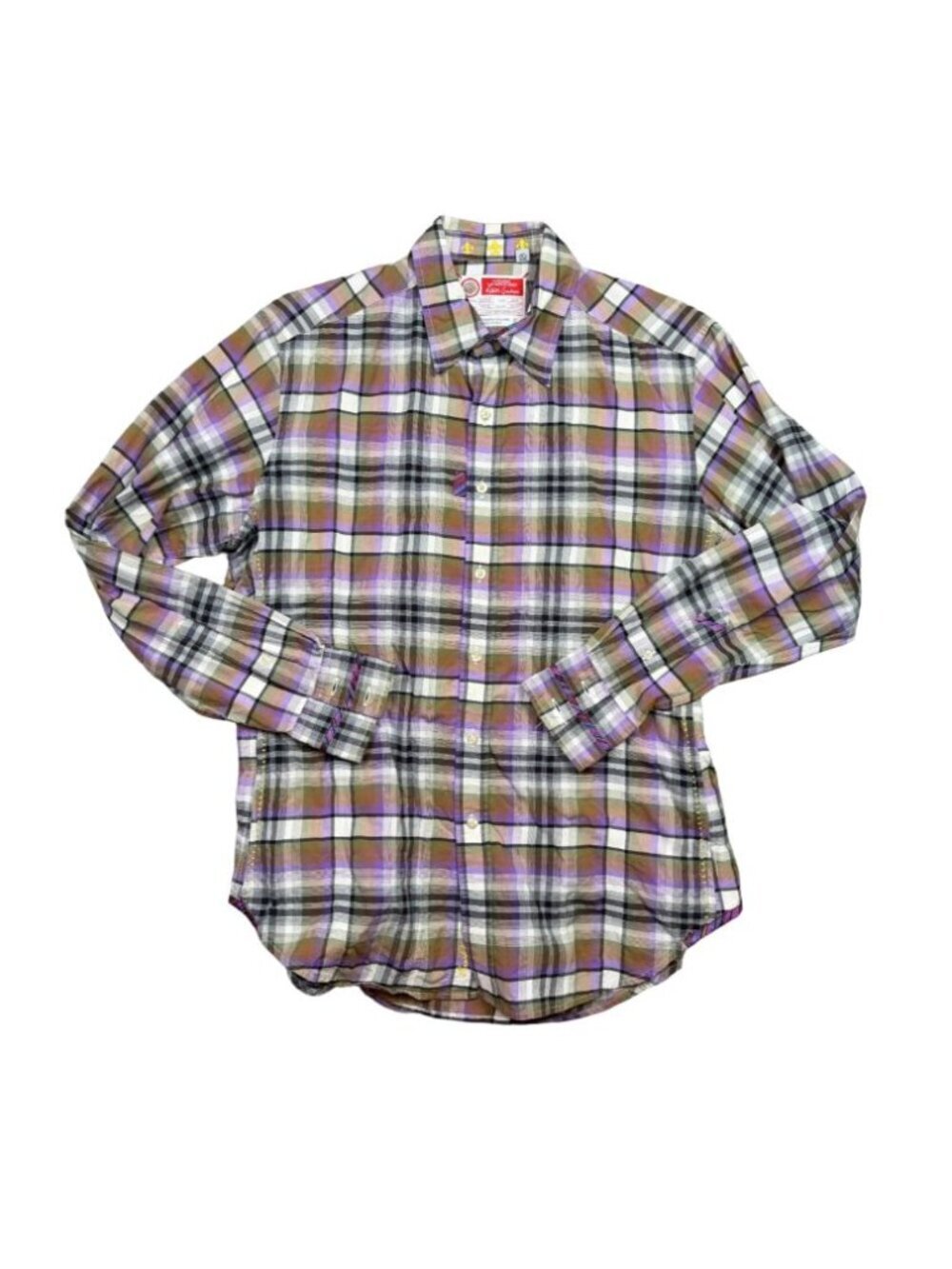 Robert Graham Freshly Laundered Shirt Men’s Medium Multicolor Plaid Button Front